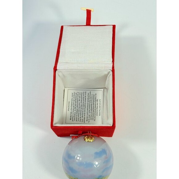 Glass Hand Painted ornament | Race Point MA Lighthouse Glass handpainted w Box - Picture 5 of 12